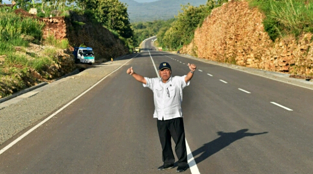 Menteri Basuki di jalur Pansela