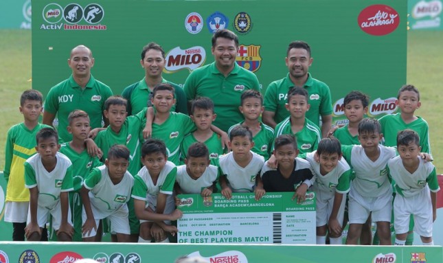 Para pemenang MILO Football Championship 2018