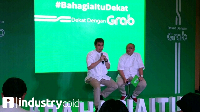 Grab kampanyekan #Bahagiaitudekat (Hariyanto/INDUSTRY.co.id)