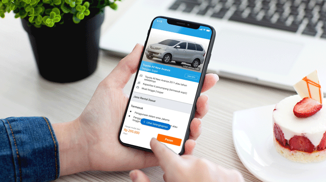 Aplikasi Rental Mobil di Traveloka 