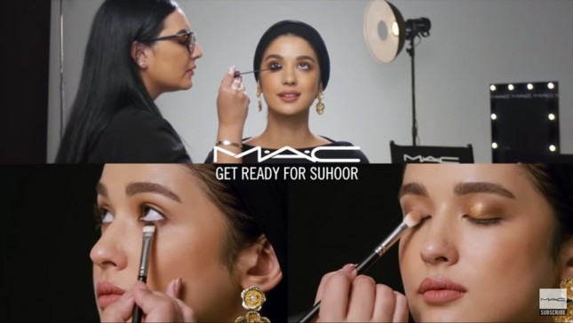 Tutorial make-up sahur MAC Cosmetics yang menuai kritik. (Foto: Lakana)