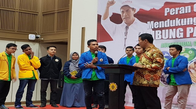 Mentan Amran Andi Sulaiman bersama BEM se Indonesia