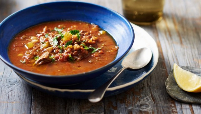 Sup harira asal Maroko, menjadi makanan khas berbuka puasa. (Foto: Good Food)