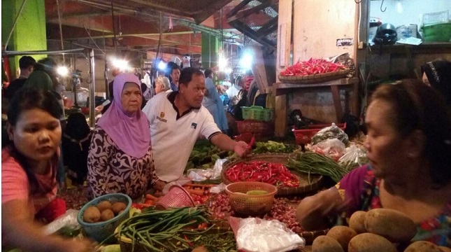 Pasar tradisional di Bekasi
