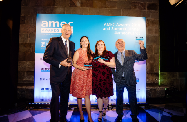 Isentia menerima penghargaan AMEC Awards 2018