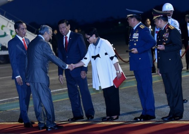 Presiden Jokowi dan PM Malaysia Mahathir Mohammad (Foto Setkab)