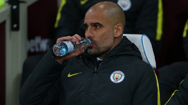 Pelatih Manchester City Pep Guardiola. (Catherine Ivill - AMA/Getty Images)