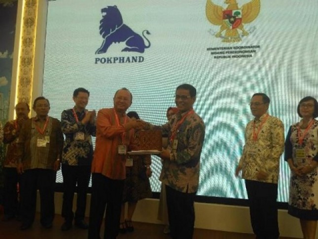 Direktur Jenderal Peternakan dan Kesehatan Hewan, I Ketut Diarmita pada saat pembukaan acara Indolivestock Expo & Forum 2018 hari ini 4 Juli 2018 di JCC Senayan Jakarta.