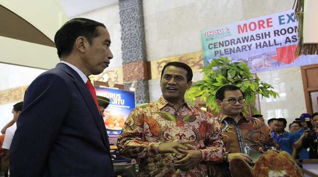 Presiden Jokowi dan Mentan Amran Andi Sulaiman