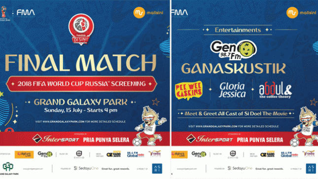 Pesta Bola World Cup 2018 di Grand Galaxy Park Bekasi