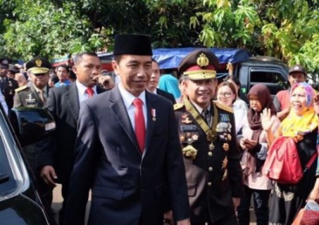 Presiden Jokowi dan Kapolri Tito Karnavian (Foto Tribun)
