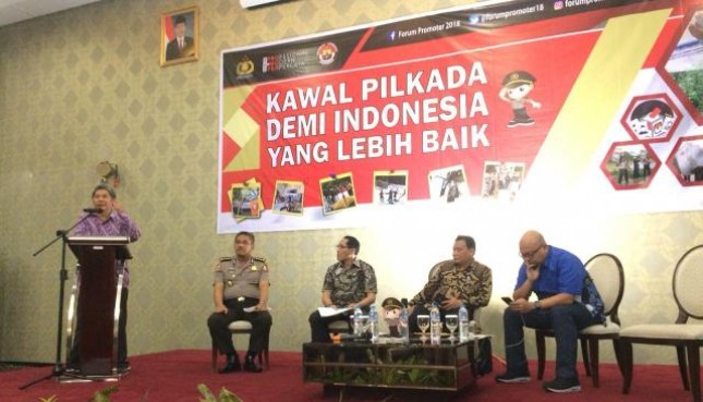 Forum Promoter Kawal Pilkada Demi Indonesia yang Lebih Baik di Hotel Amaroosa, Jakarta Selatan.