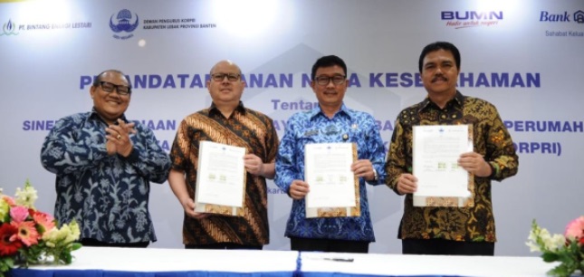 Sediakan Perumahan PNS, Bank BTN Bermitra dengan Pemkab Lebak Banten (Foto Abe) 