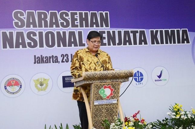 Menteri Perindustrian Airlangga Hartarto pada acara Sarasehan OTNAS (Foto: Dok. Kemenperin) 