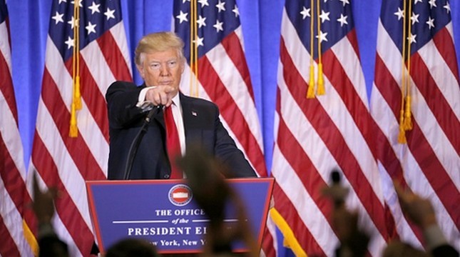 Presiden Terpilih Amerika Serikat Donald Trump. (Xinhua/Gary Hershorn via Getty Images)