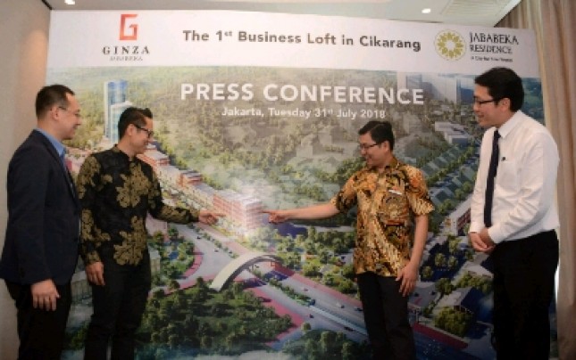 GM Corporate Marketing Jababeka Residence, Handoyo Lim saat acara konferensi pers peluncuran Ginza Jababeka (Foto: Dok. Jababeka Residence) 