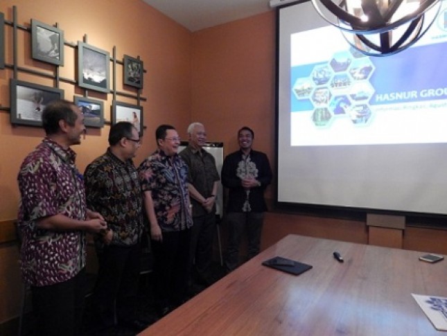 Para anggota manajemen Hasnur Group pada Media Gathering di Jakarta (Foto be)