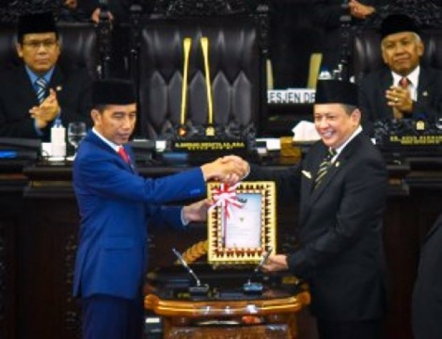 Presiden Jokowi dan Ketua DPR (Foto Setkab)