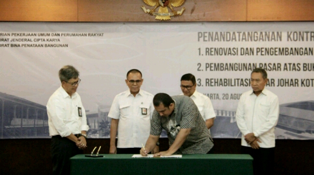 Ditjen Cipta Karya tandatangani kontrak dengan para penyedia jasa untuk pelaksanaan konstruksi