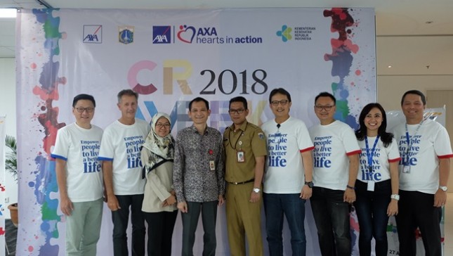 AXA Indonesia Ajak 1.000 Karyawan Bangun Kampung Cerdik 