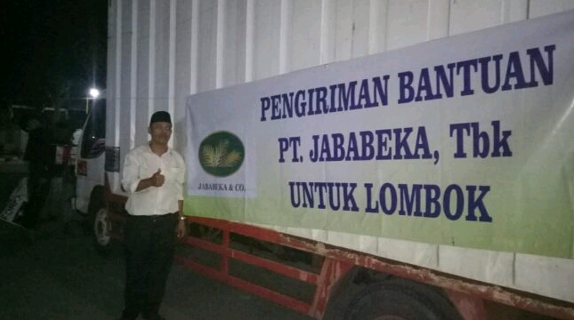 Jababeka Infrastruktur bersama tenant kirim bantuan untuk Lombok