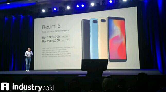Peluncuran Xiaomi Redmi 6 dqn Redmi 6A (Hariyanto/INDUSTRY.co.id)