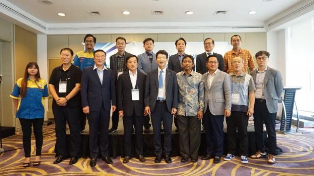 The 1st Indonesia-Korea SMEs Technology Matching Conference 2018 yang digelar di Jakarta, Rabu (5/9).