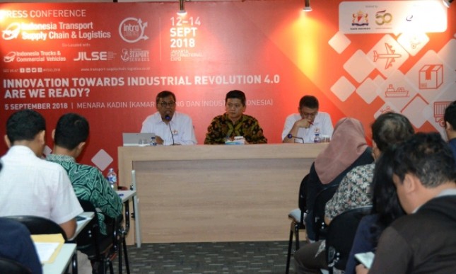 Konferensi pers Indonesia Transport, Supply Chain & Logistics (ITSCL) 2018 (Foto: Dok. Industry.co.id)