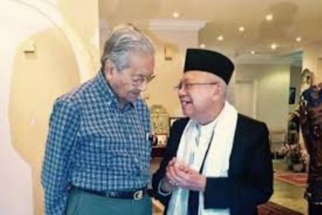 KH Maruf Amin dan PM Malaysia (Foto Dok Industry.co.id_