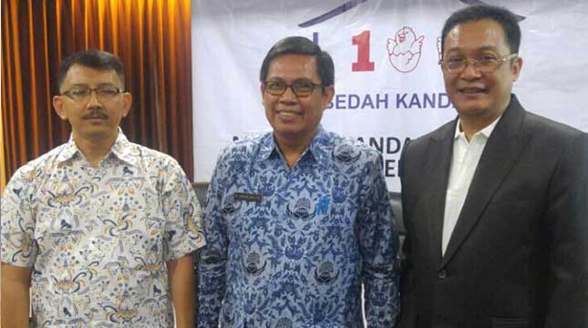 Penandatangan kesepakatan kerjasama antara Dinas Peternakan Jawa Barat dengan Manajemen PT. Charoen Pokphand Indonesia. (Foto: IST)