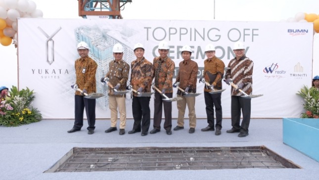 Triniti Land, salah satu pengembang properti terpercaya di Indonesia resmi melakukan prosesi penutupan atap (topping off) proyek kondominium Yukata Suites yang dilaksanakan pada hari Kamis, 11 Oktober 2018.