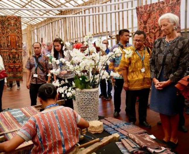 Christine Lagarde Terkesan dengan Paviliun Indonesia (Foto Humas BUMN)