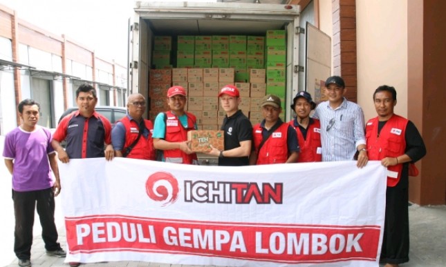 Penyerahan Bantuan dari Ichitan Indonesia kepada Korban Gempa Bumi Lombok 