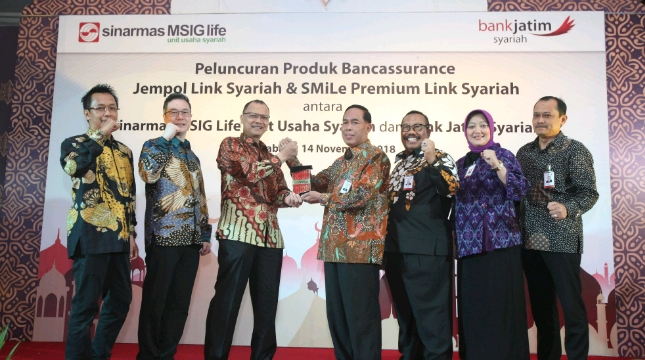Sinarmas MSIG Life dan Bank Jatim Syariah berkolaborasi luncurkan produk Bancassurance Syariah bagi nasabah di Jawa Timur
