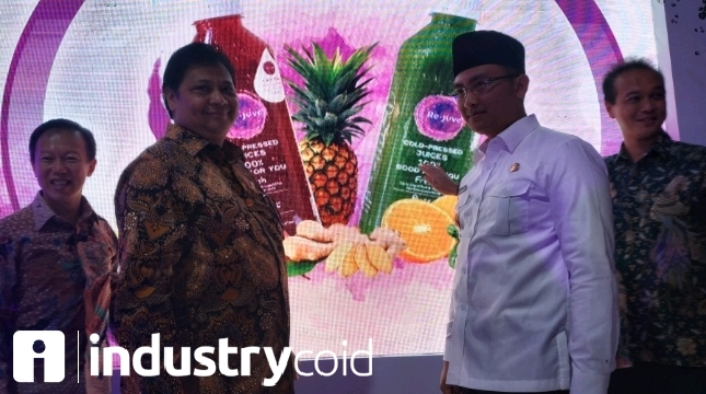 Menteri Airlangga resmikan Real CoId-Pressed Facility PT Sewu Segar Primatama (Hariyanto/INDUSTRY.co.id)