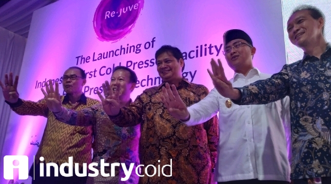 Menteri Airlangga resmikan Real CoId-Pressed Facility PT Sewu Segar Primatama (Hariyanto/INDUSTRY.co.id)