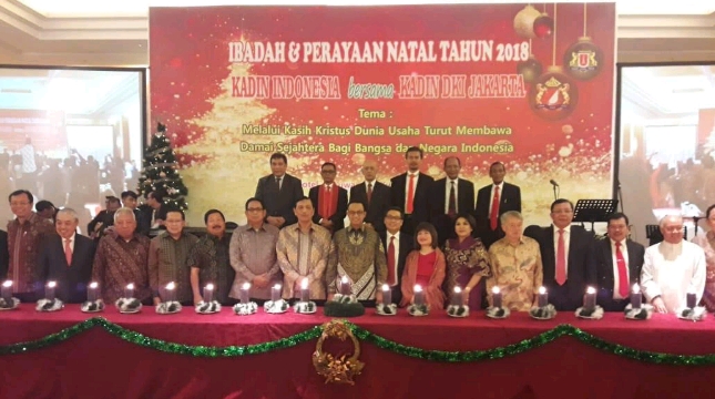 Kamar Dagang dan Industri (Kadin) Indonesia bersama Kadin Provinsi DKI Jakarta gelar perayaan Natal 2018 (Foto: Kadin Indonesia) 
