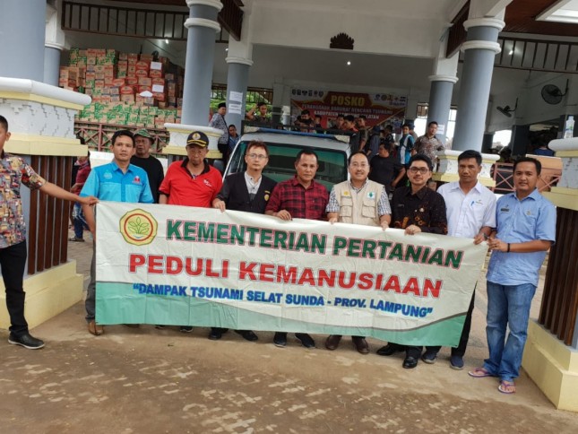 Kementan peduli korban Tsunami Banten dan Lampung
