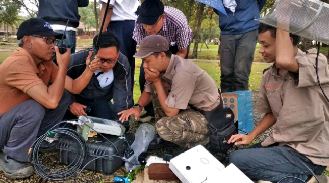 BMKG Observasi pemasangan Radar Deteksi Tsunami di Tanjung Lesung (Foto: Dok. Industry.co.id)