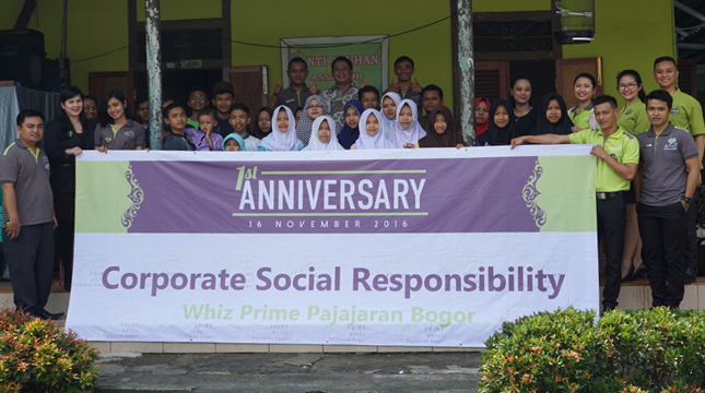 Whiz Prime Hotel Pajajaran Bogor menggelar kegiatan CSR