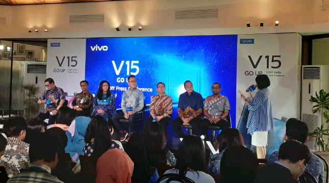 Konferensi Pers Vivo V15 Go Up Grand Launch (Foto: Ridwan/Industry.co.id)