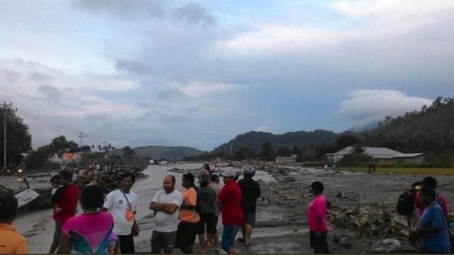 Banjir di Jayapura Papua (Foto Dok Tribunnews) 