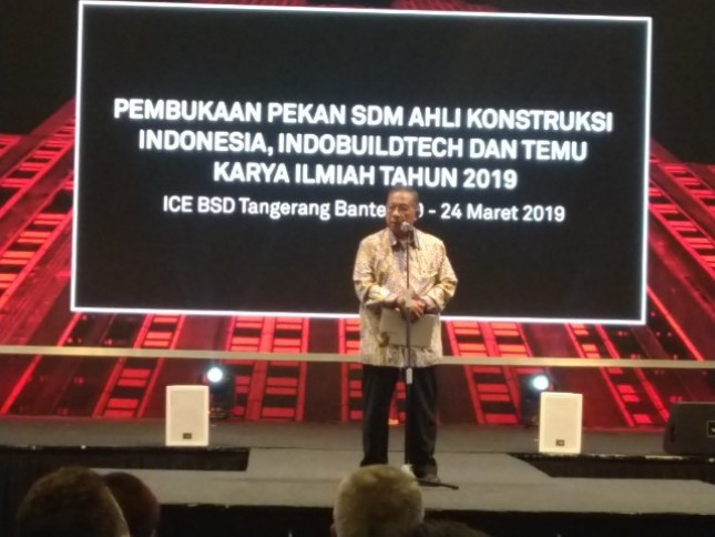 Menko Perekonomian Darmin Nasution buka pameran IndoBuildTech Expo 2019