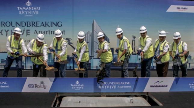 WIKA Realty dan Medialand Lakukan Groundbreaking Ceremony Tamansari Skyhive Apartment