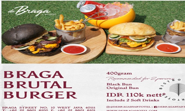 Braga Brutal Burger Yang Bisa Buat Kenyang Bahagia 