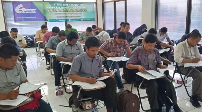Workshop dan Test TOEFL STMIK Nusa Mandiri
