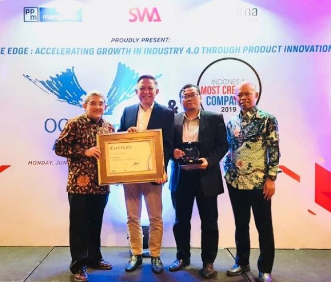 PATRIA mendapatkan apresiasi penghargaan “The 5th Outstanding Corporate Innovator Indonesia Award”