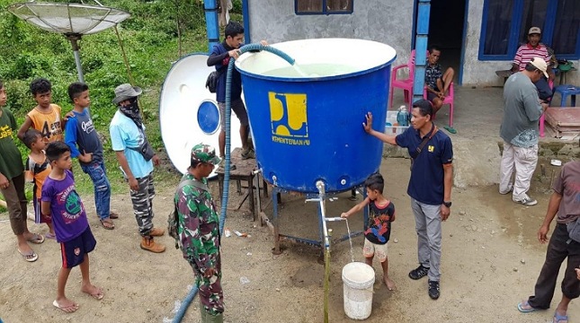 Kementerian PUPR Salurkan Bantuan Peralatan Air Bersih