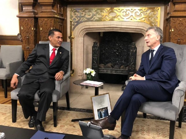 Mentan Amran Sulaiman bersama Presiden Argentina