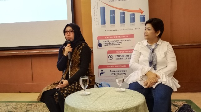 Media Briefing Neuromove oleh Neurobion di Jakarta, Minggu (3/8).(Andi Mardana)